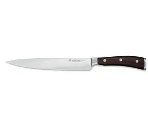 Wüsthof IKON Nůž na šunku 20 cm / Kuchyňský nůž / Rovné ostří / Rukojeť Grenadill
