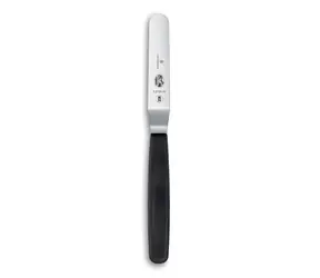 VICTORINOX Cukrářská stěrka 8 cm zahnutá černá / Stěrka / Nerezová ocel / Ergonomická rukojeť