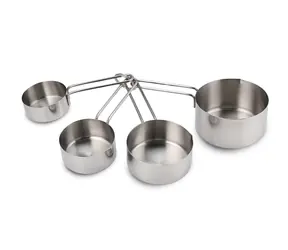 Weis Sada odměrek nerez, 4 ks / Odměrky / O 5-8 cm / objem 60-240 ml