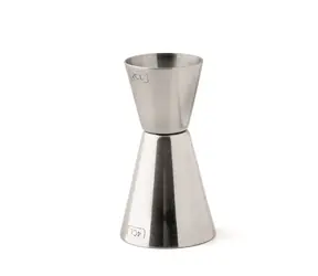 Weis Dvojitá odměrka 20/40 ml / Odměrka / Nerezová ocel / Výška 8 cm