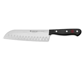 Wüsthof Gourmet Japonský nůž 17 cm / Kuchyňský nůž / duté výbrusy čepele / nerezová ocel