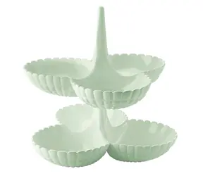 Guzzini Tiffany sada 2 servírovacích stojánků světle zelená / Servírovací stojánek / 25x23,5x15,5 cm / akrylát / 2 ks