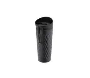 Weis Termohrnek nerez černý / Termohrnek / 400 ml / Nerezová ocel / Vakuová izolace / Výdrž tepla až 8 hodin