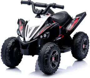 CHIPOLINO Elektrické vozítko Čtyřkolka ATV Kids Rider černá / 2× motor 380 / Li-ion 11,1V/3Ah / do 5 km/h