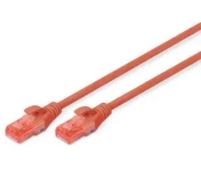 Digitus Cat6 U/UTP červený / Patch kabel / RJ45-RJ45 / 1 m / AWG 26/7