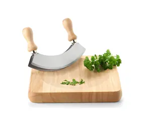 Continenta Krájecí prkénko pro kolíbkový nůž / Krájecí prkénko / gumovník / 22,5x22,5x2,8 cm
