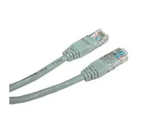 UTP patchcord Cat.6 0,5 m šedý economy / Patch kabel / RJ45-RJ45 / nestíněný