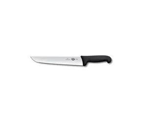 Victorinox Fibrox 28 cm černá / Porážecí nůž / Hladké ostří / Fibrox rukojeť