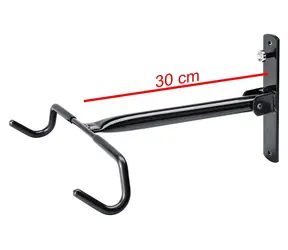 COMPASS Držák kola na zeď / Držák na kolo / výklopný / nosnost 20 kg / kov, guma