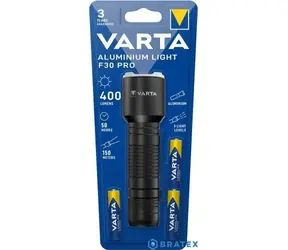 Varta Aluminium Light F30 Pro černá / Svítilna / LED / 400 lm / 3x AAA / dosvit až 150 m