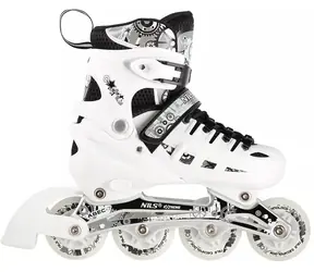 NILS Extreme NH10905 bílá / Brusle 4v1 / nastavitelná velikost 39-42 / vyměnitelná čepel