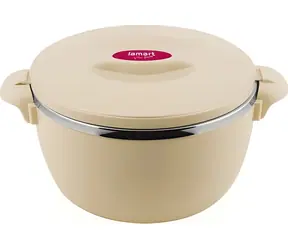 LAMART Termohrnec LT6038 béžová / 4 l / O 24 cm / nerez vložka / PUR izolace
