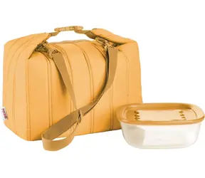 Guzzini Termotaška s boxem Handy žlutá / objem 1,4 l / 30 × 18 × 30 cm