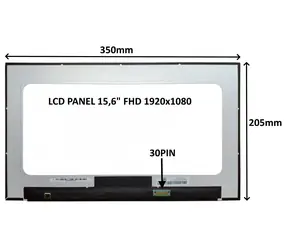 15,6" SIL LCD panel FHD IPS matný / Náhradní díl / 1920x1080 / 30 PIN / bez úchytů / LED