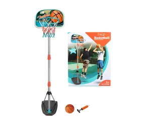 MADE Basketbalová souprava / Basketbalový koš se stojanem / nastavitelná výška 126-158 cm / plast
