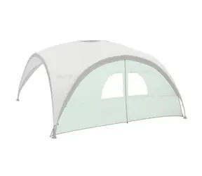 COLEMAN Zástěna Sunwall XL stříbrná / Boční stěna s okny a vchodem / pro Event Shelter Pro XL 4,5×4,5 m