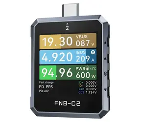FNIRSI FNB-C2 / Tester rychlonabíjení USB / PD 3.1 240W / USB-C / 20bit ADC / 1,54" LCD