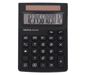 Maul ECO 650 černá / Kalkulačka / stolní / 12místná / solární napájení