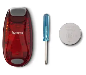 Hama Výstražné světlo s klipem 2 ks / Výstražné světlo / 3 režimy svícení / IP44
