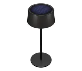 RealPower TableLight 300 Solar černá / Stolní LED lampa / Stmívatelná / Akumulátor 2200 mAh / IP44