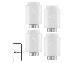 Sonoff TRVZB, balení 4 ks / Termostatická hlavice / ZigBee / Chytré vytápění