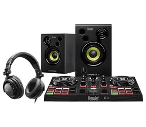 Hercules DJ Learning Kit MK2 / DJ sada pro začátečníky / ovladač + reproduktory + sluchátka / Serato DJ Lite & DJUCED