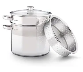 Lamart LT1067 / Hrnec na těstoviny s cedníkem / nerez / 6 l / O22 cm