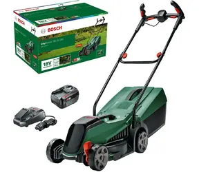 Bosch CityMower 18V-32-300 zelená/černá / Aku sekačka na trávu / 18V / Šířka záběru 32 cm / Koš 30 L