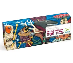 DJECO Panoramatické puzzle Orchestr / 500 dílků / 97 x 33 cm