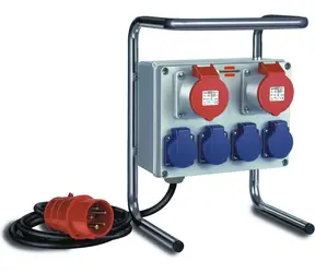 Brennenstuhl BKV 2/4 G / Stavební rozvaděč / IP44 / 2x CEE 400V/16A / 4x zásuvka / kabel 2 m