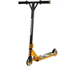 HUDORA Kaskadérská koloběžka XR-25.1 zlatá/černá / Nosnost 100 kg / Od 10 let / Hliníkový rám