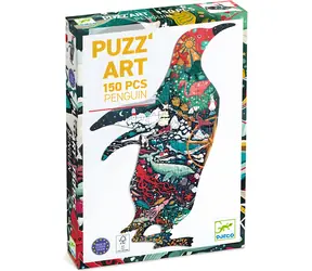 DJECO Obrysové puzzle Tučňák / 150 dílků / 38,5 × 62 cm