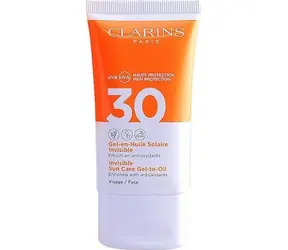 Clarins Invisible Sun Care Face SPF30 50 ml / Opalovací olej-gel / Na obličej