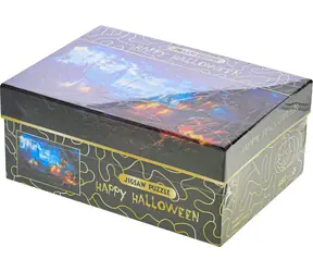 Puzzle Happy Halloween: Dýňová zahrada / 468 dílků / 75x50 cm