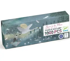 DJECO Panoramatické puzzle Óda na Měsíc / 1000 dílků / 97 x 33 cm