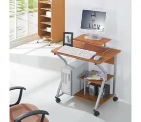 Techly psací stůl buk / Psací stůl / 70 × 51 × 81 cm / MDF / otočná kolečka