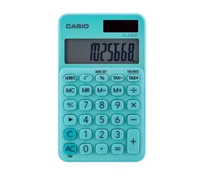 Casio SL-310UC-GN zelená / Kalkulačka / kapesní / 10 míst / solární panel + baterie LR54