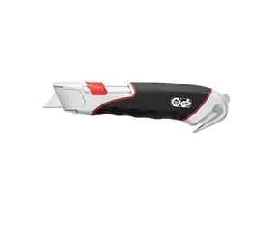 WEDO SAFETY ALU / Bezpečnostní nůž / hliníkové tělo / zatahovací čepel / 3 náhradní čepele