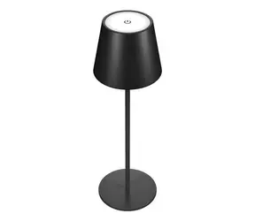 RealPower TableLight 360 černá / Stolní LED lampa / dobíjecí / stmívatelná / 3000-5000K / IP44