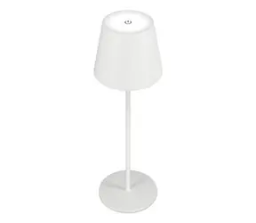 REALPOWER Stolní LED lampička s akumulátorem bílá / dimmovatelná / 3000-5000K / 200lm / IP44