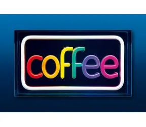 Activejet AJE-NEON COFFEE vícebarevná / LED neonový nápis / USB / 5V / interiér
