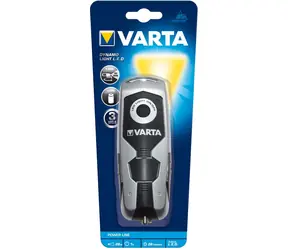VARTA dynamo svítilna / DYNAMO LIGHT / stříbrno-černá / 28 lm / IPX4
