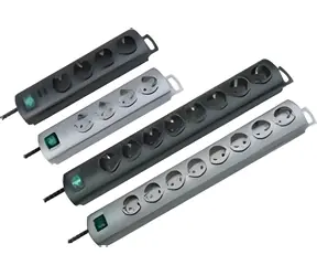 Brennenstuhl Primera šedá / Prodlužovací kabel / 10 zásuvek / 2 spínače / 2 m / 3500 W