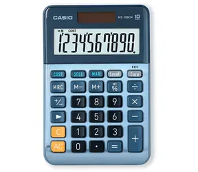 Casio MS-100EM / Kalkulačka / stolní / 10místný LCD displej / solární a bateriové napájení