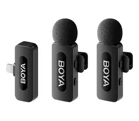Boya BY-V2 V2.0 2TX+1RX / Bezdrátový mikrofonní systém / 2x vysílač / 1x přijímač