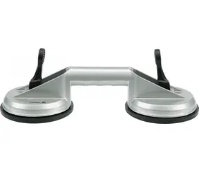 Vorel Podtlakové madlo na sklo 2x115 mm / Madlo na sklo / Nosnost 40 kg / Hliník