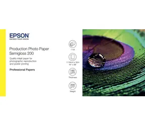 Epson C13S450378 / Fotopapír role / Semigloss / 44" / 1118 mm x 30 m / 200 g/m2 / bílý