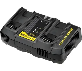 Stanley V20 SFMCB24-QW černo-žlutá / Rychlonabíječka / 18V / 4A / 2 sloty