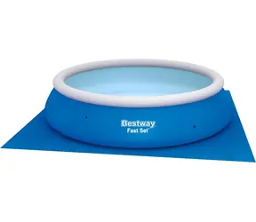 BESTWAY Podložka pod bazén modrá / 396 × 396 cm