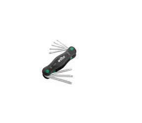 Wiha PocketStar černá / Multifunkční nástroj TORX / 8 dílů / T9-T40 / chrom-vanad